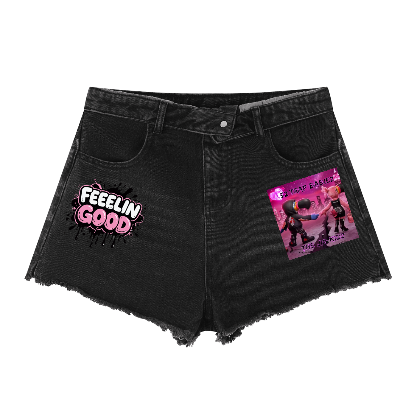 Women’s Vintage Wash High Rise Denim Shorts