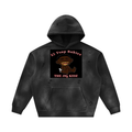 Unisex Sunfade Frayed Fleece Hoodie
