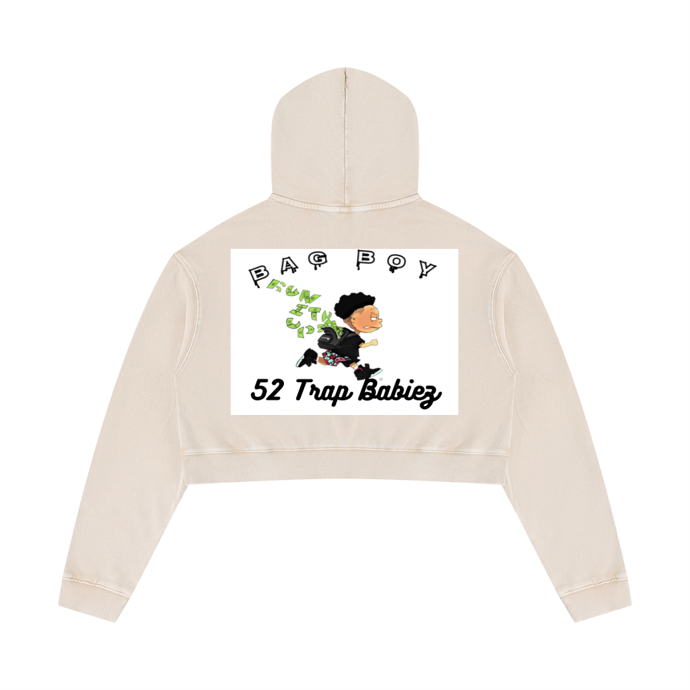 Women’s Mineral Washed Crop Hoodie