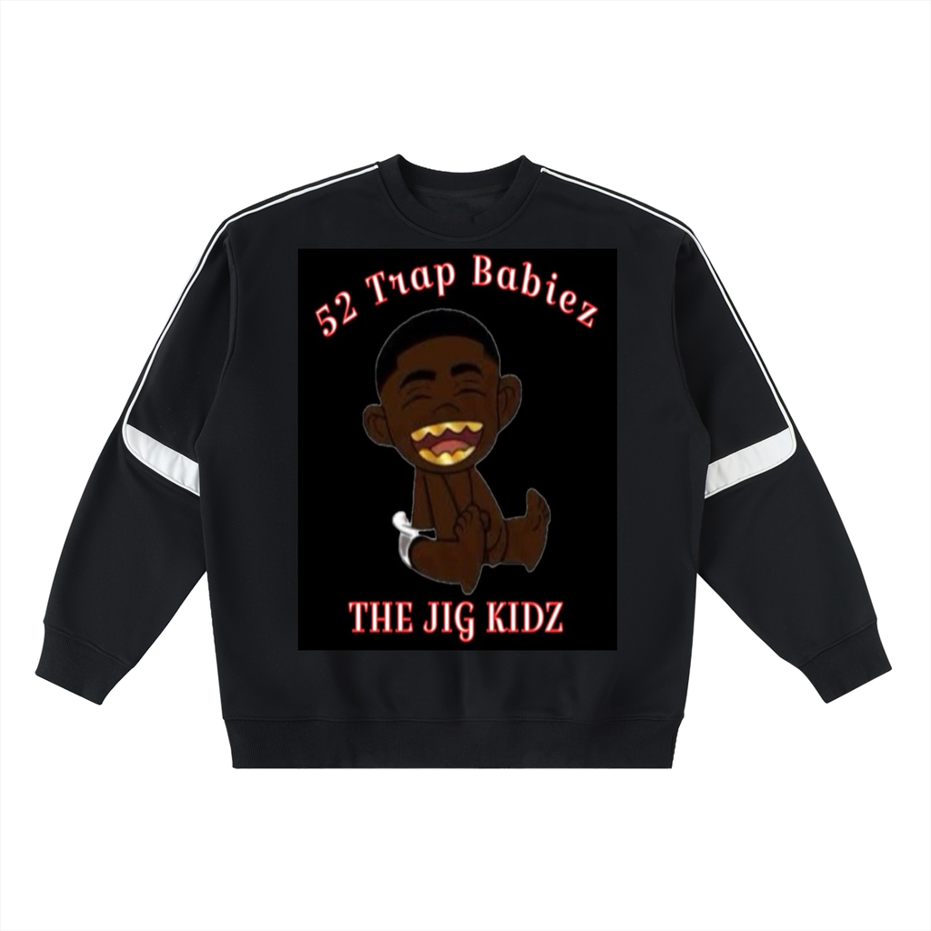 Oversized Crewneck Taped Sweatshirt