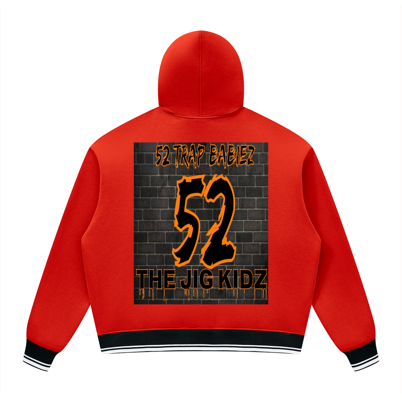 Unisex Oversized Color Block Fleece Hoodie