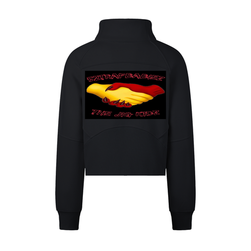 Cropped Half-Zip Sweatshirt
