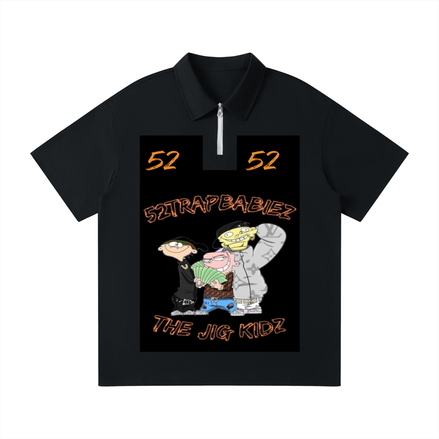 Unisex Quarter-Zip Polo Shirt