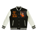 Two-Tone Fleeced Varsity Jacket