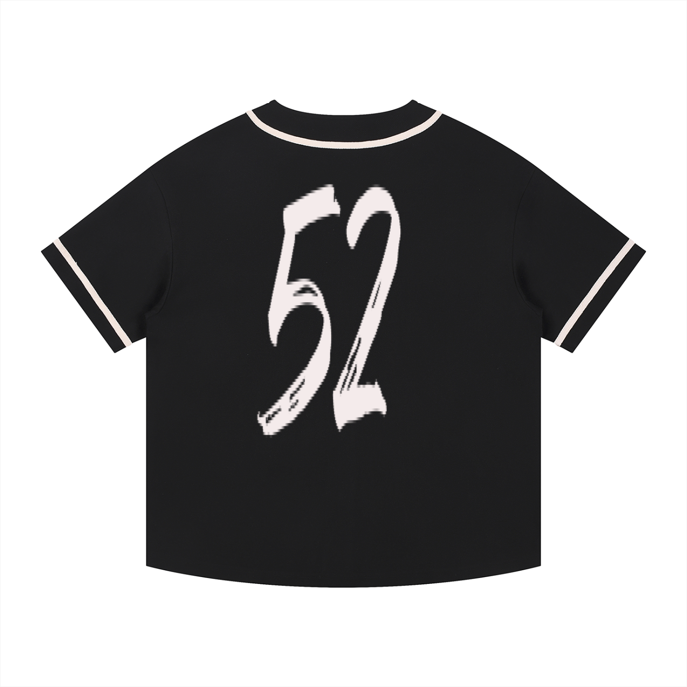 Contrast Piped Button-Up Jersey