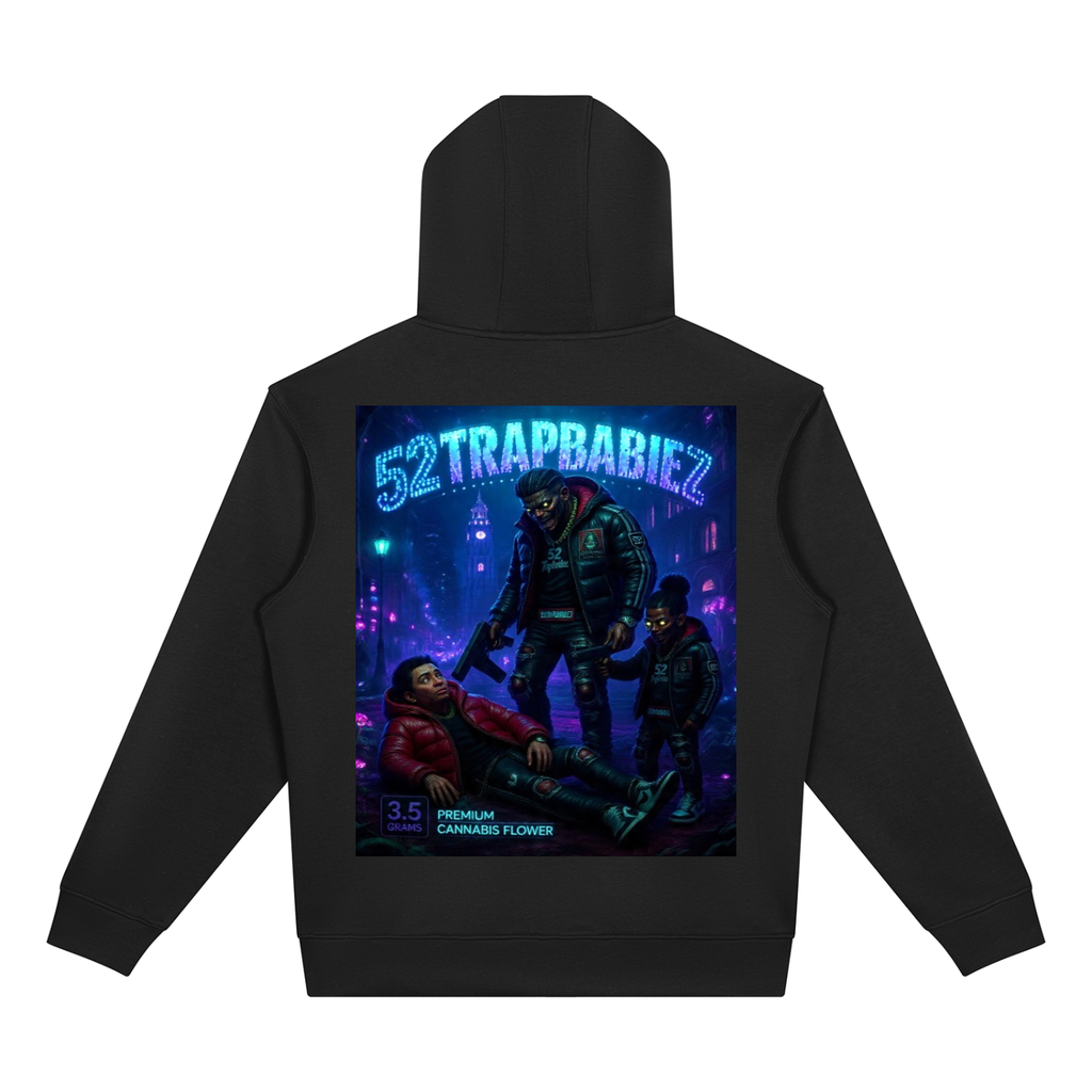 Unisex Drop Shoulder Full Zip Hoodie