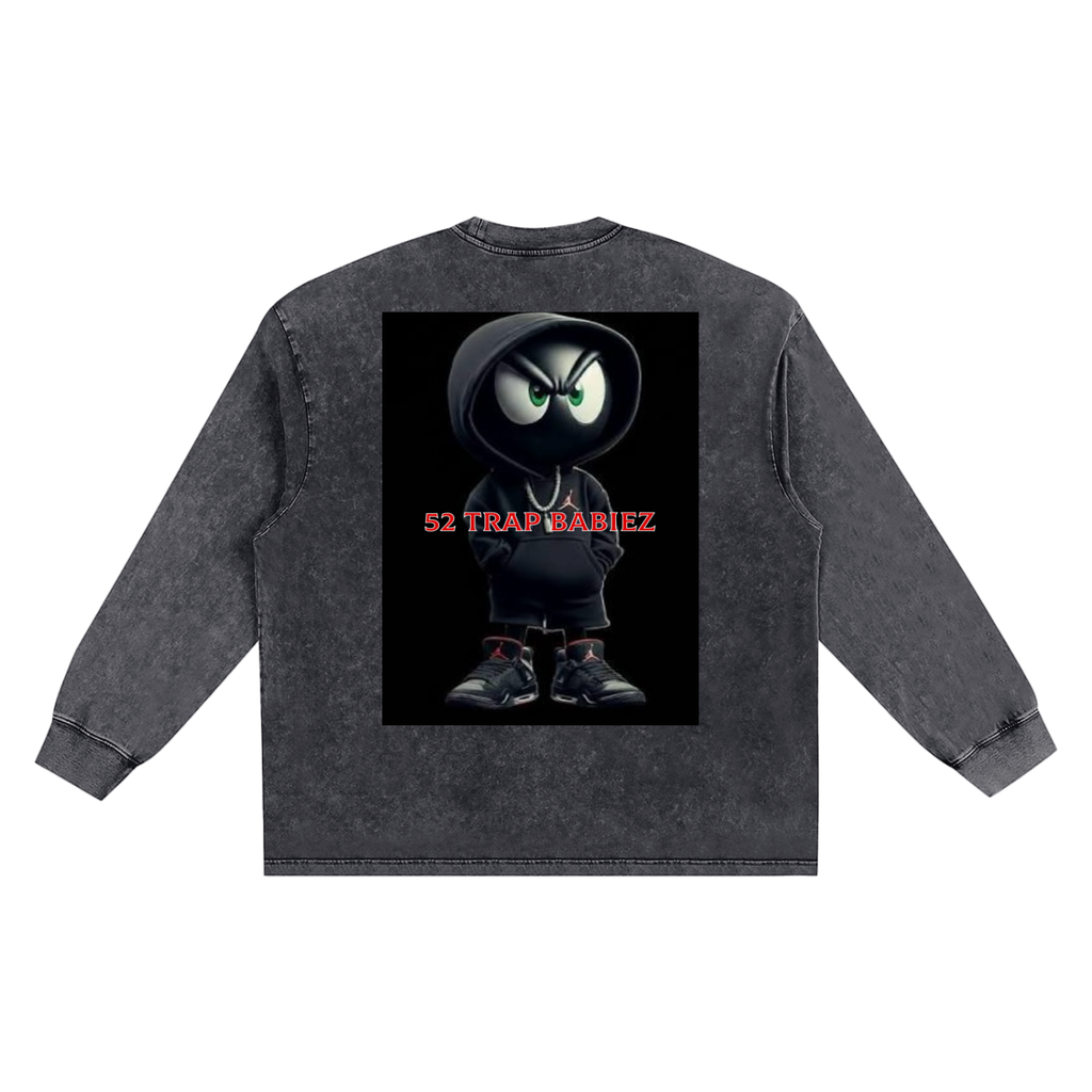 Snow Washed Frayed Edge T-Shirt