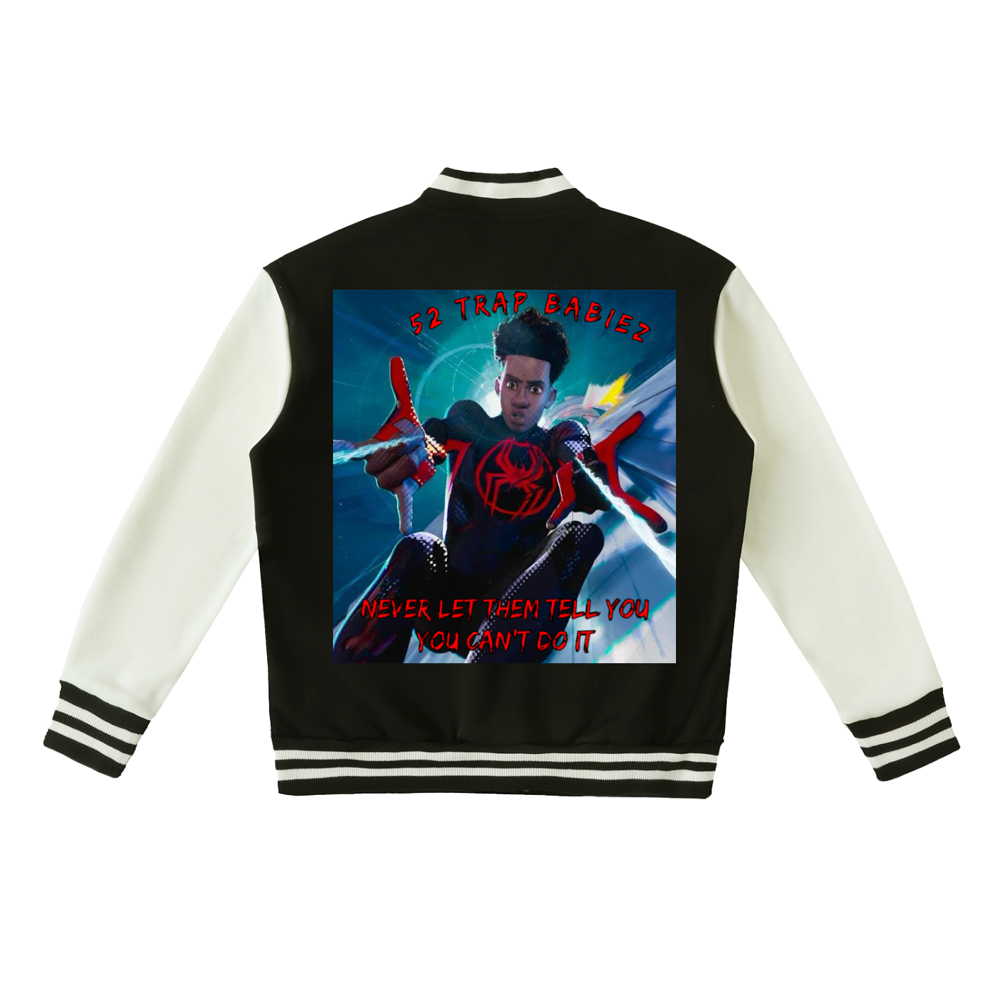 Two-Tone Fleeced Varsity Jacket