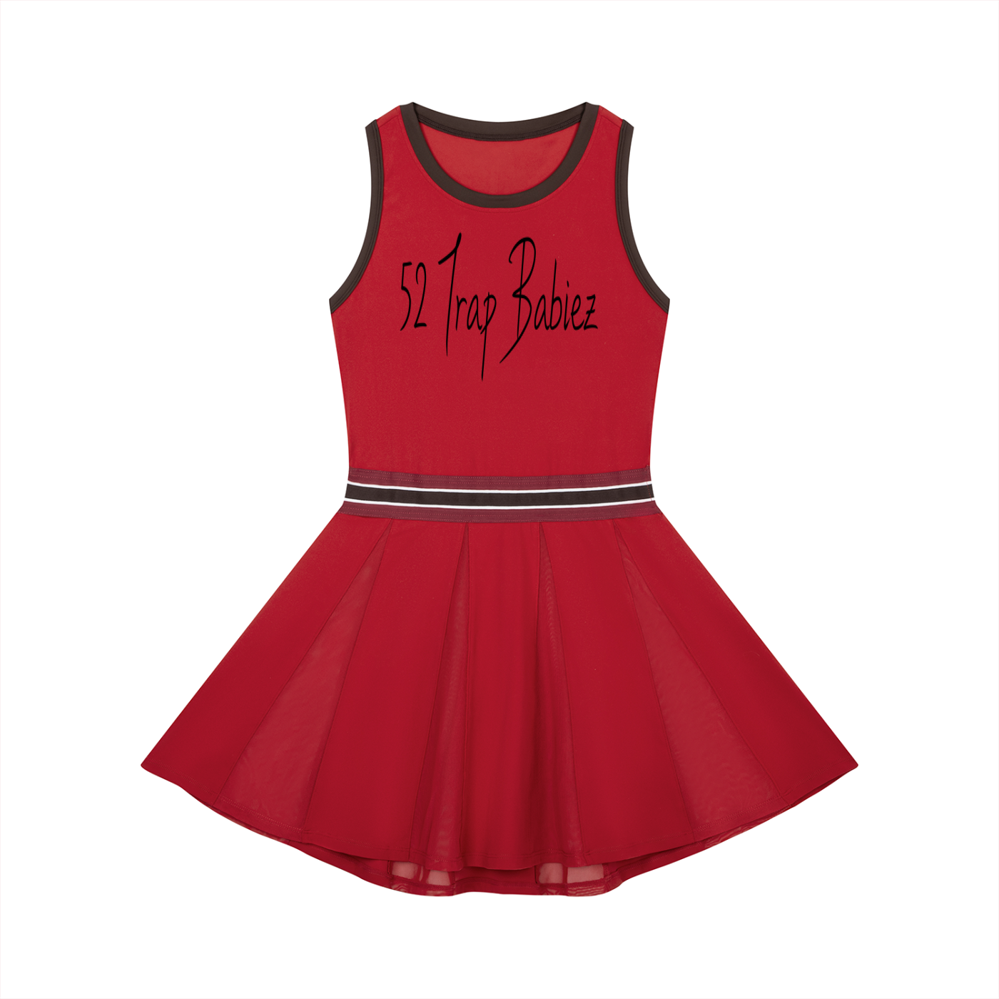 Women's Color Block A-Line Sleeveless Dress
