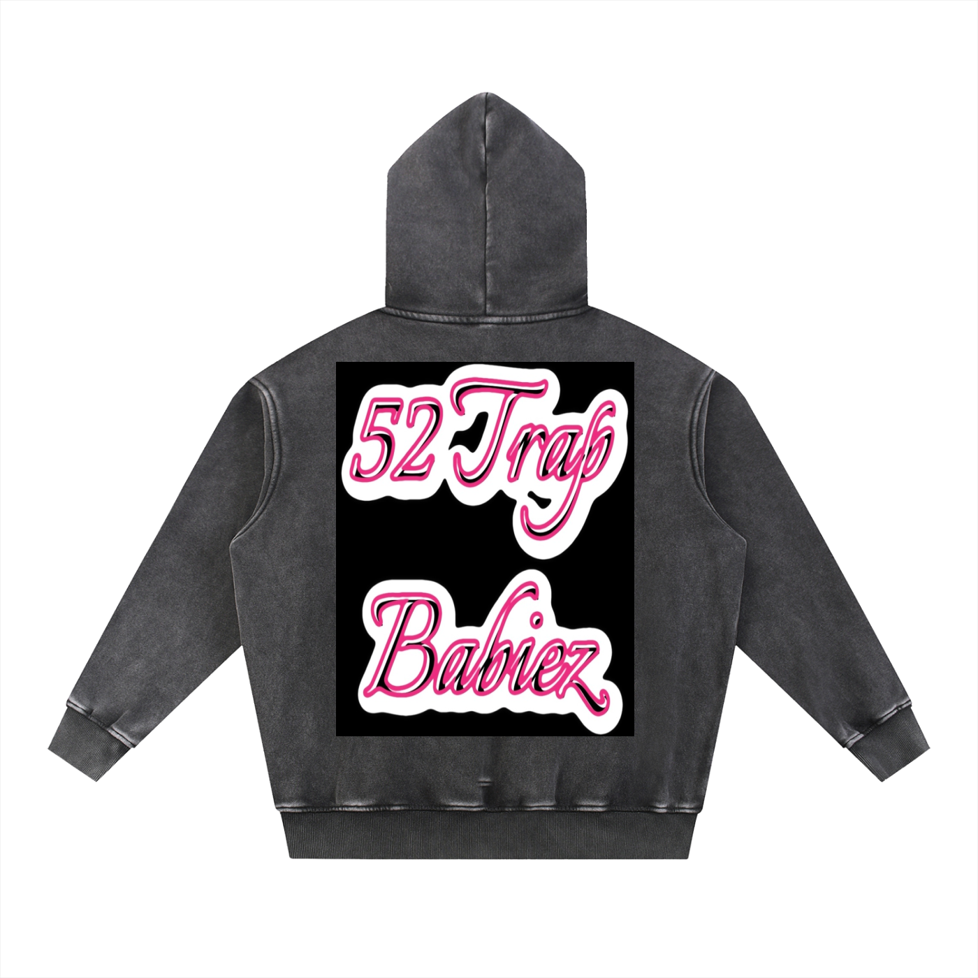 Snow Wash Fleece Oversize Hoodie