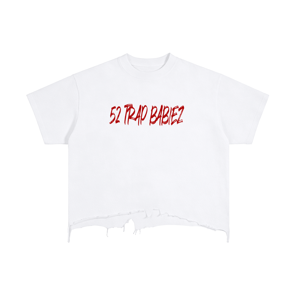 Vintage Wash Boxy Distressed Hem T-Shirt