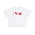 Vintage Wash Boxy Distressed Hem T-Shirt