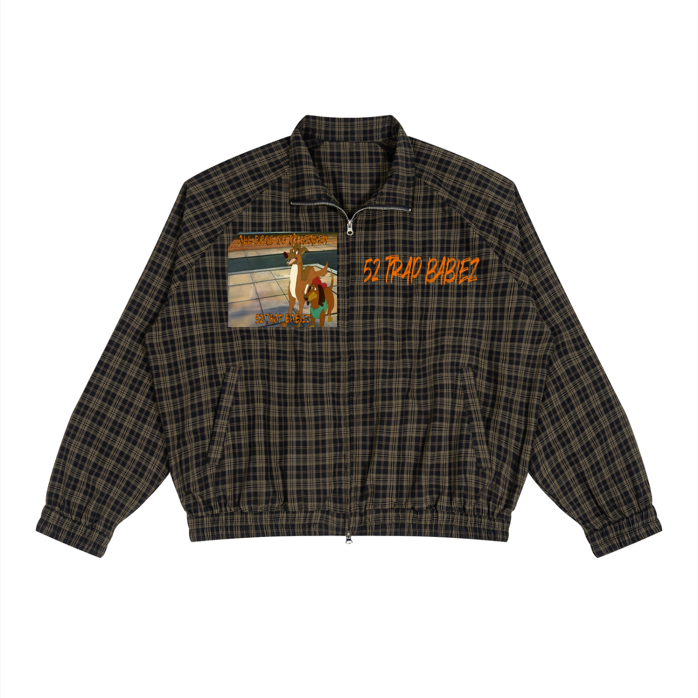 Unisex Plaid Full-Zip Track Jacket