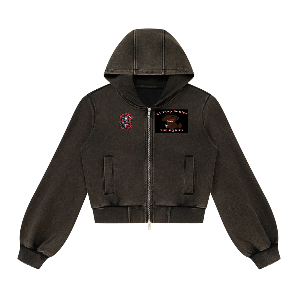 Women’s Vintage Wash Full Zip Hoodie