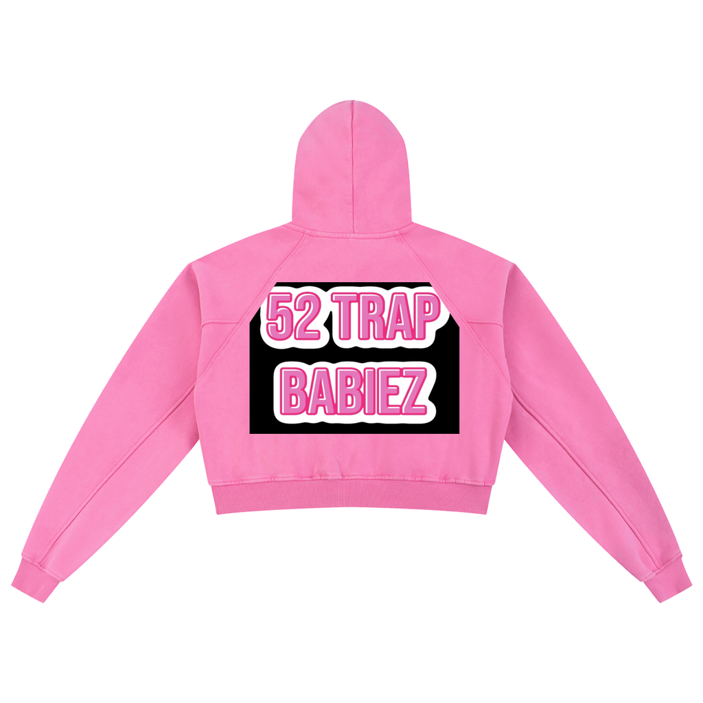 Snow Washed Cropped Hoodie