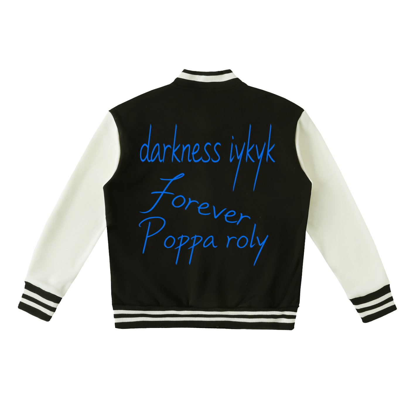 Two-Tone Fleeced Varsity Jacket