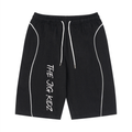 Unisex Piping Drawstring Shorts