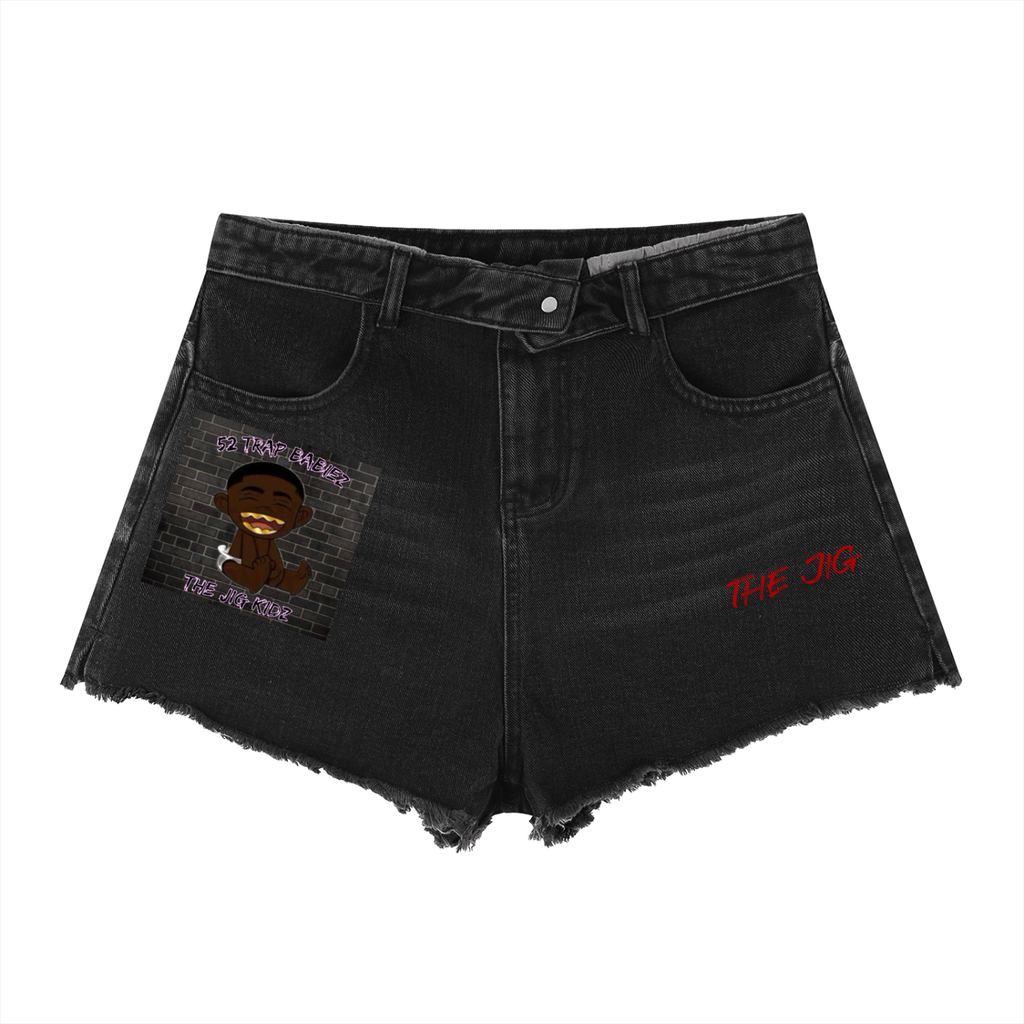 Women’s Vintage Wash High Rise Denim Shorts