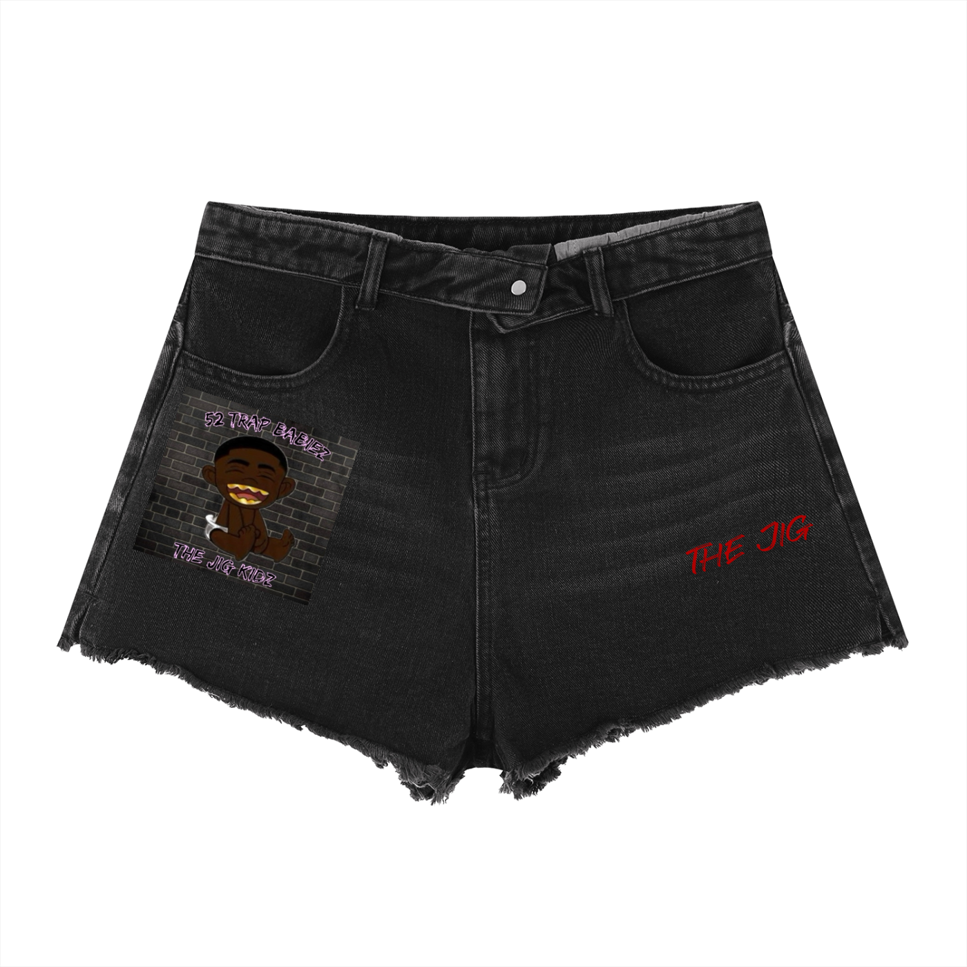 Women’s Vintage Wash High Rise Denim Shorts