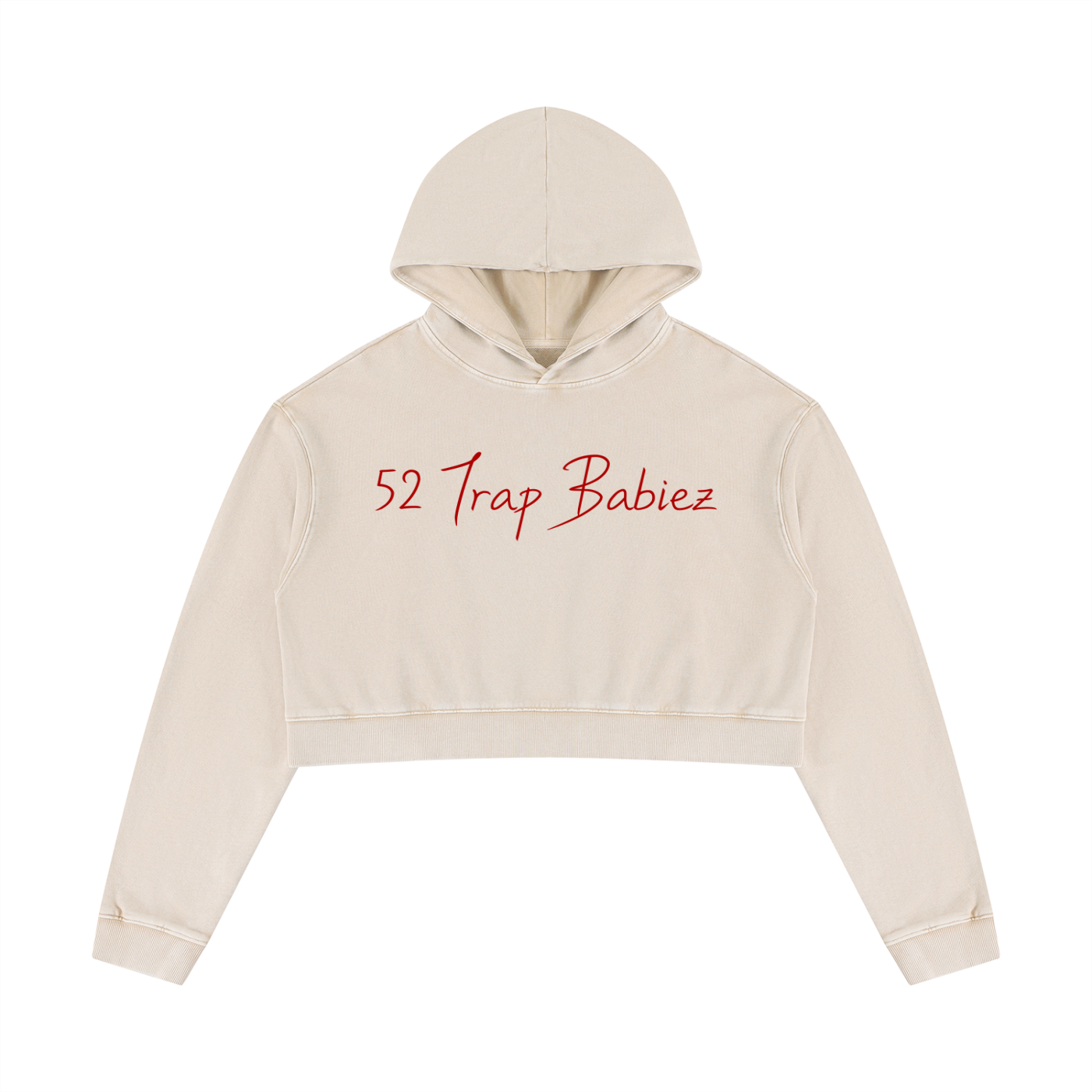 Women’s Mineral Washed Crop Hoodie