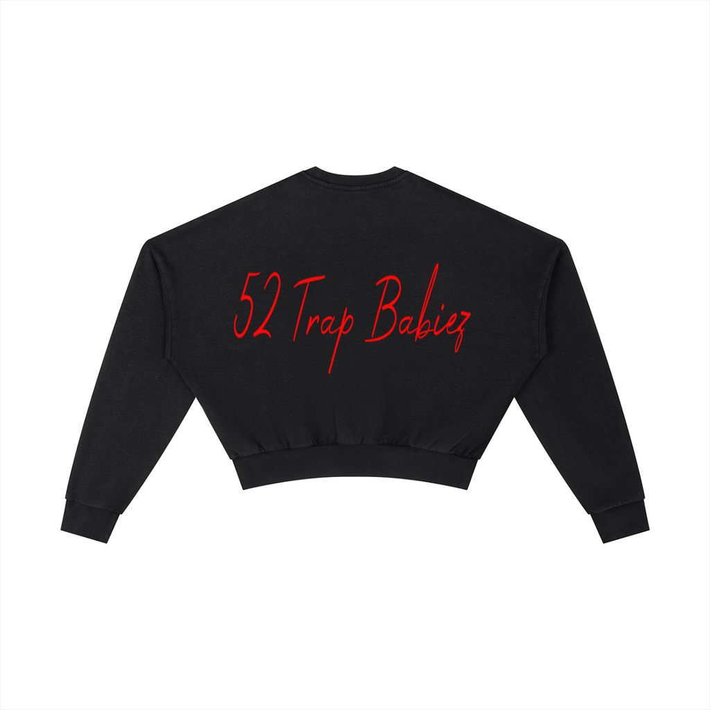 Vintage Washed Cropped Sweatshirt