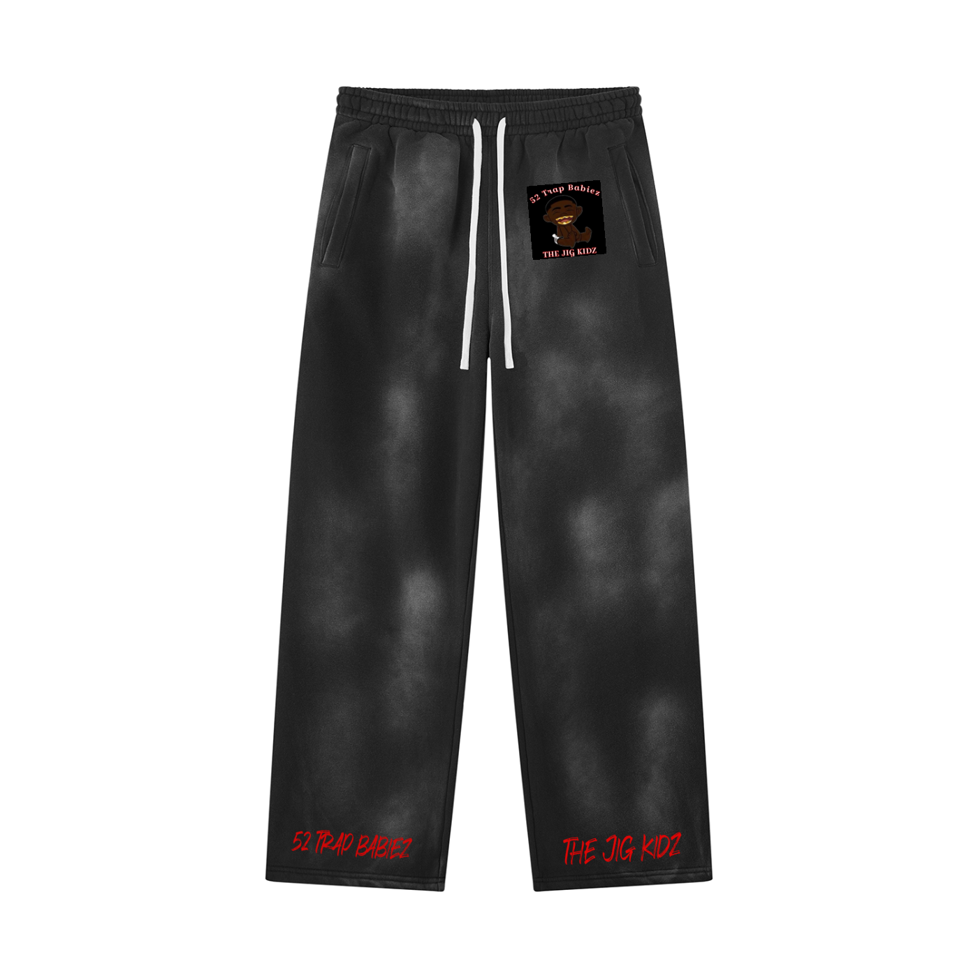 Unisex Sunfade Wide Leg Fleece Sweatpants