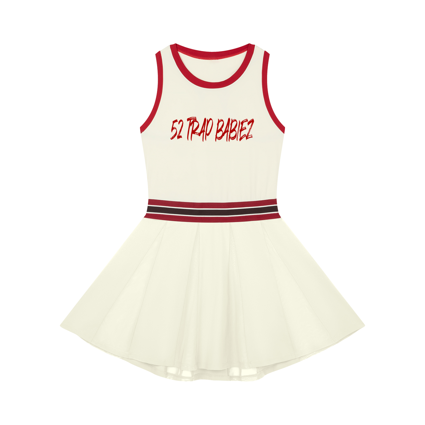 Women's Color Block A-Line Sleeveless Dress