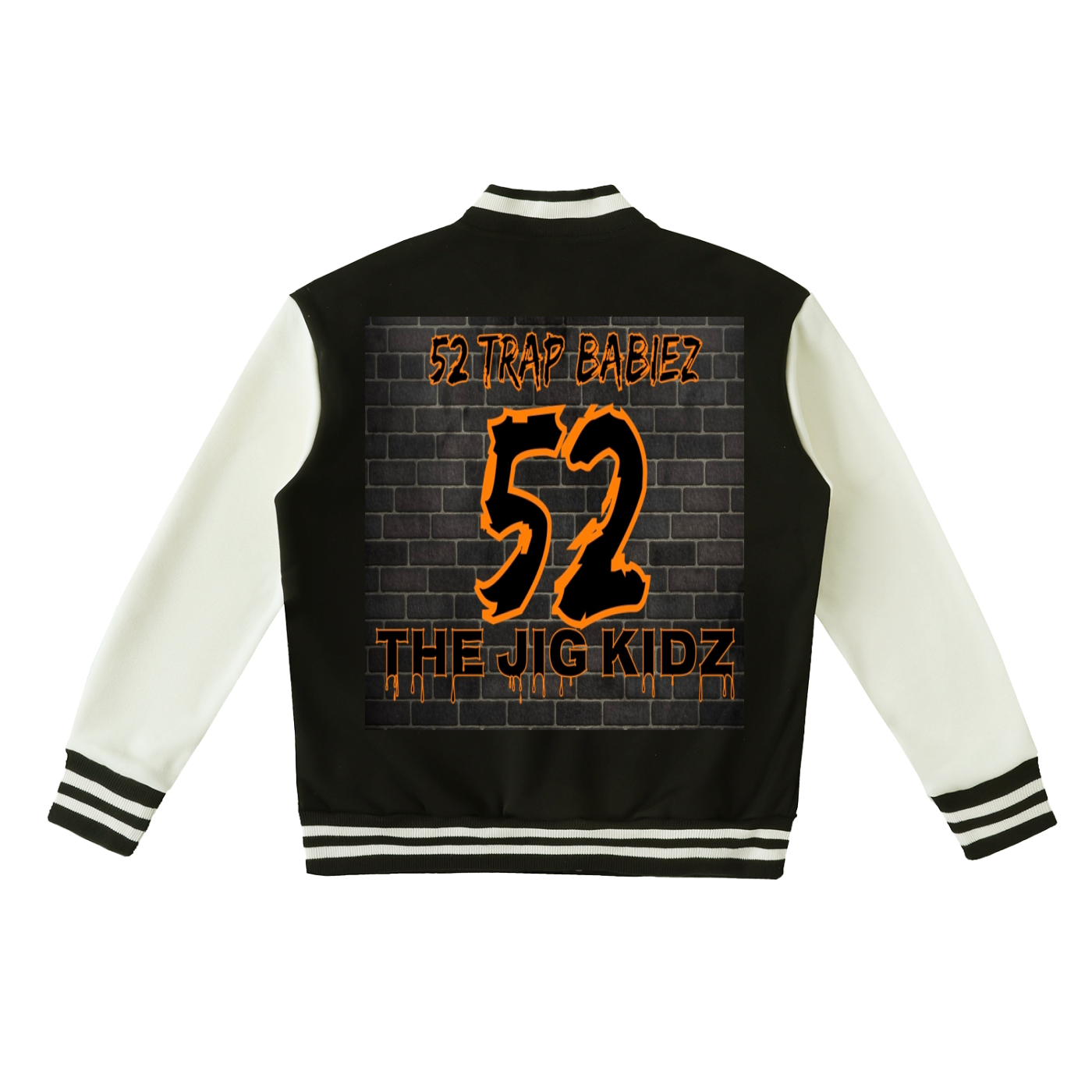 Two-Tone Fleeced Varsity Jacket