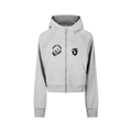 Cropped Zip-Through Hoodie