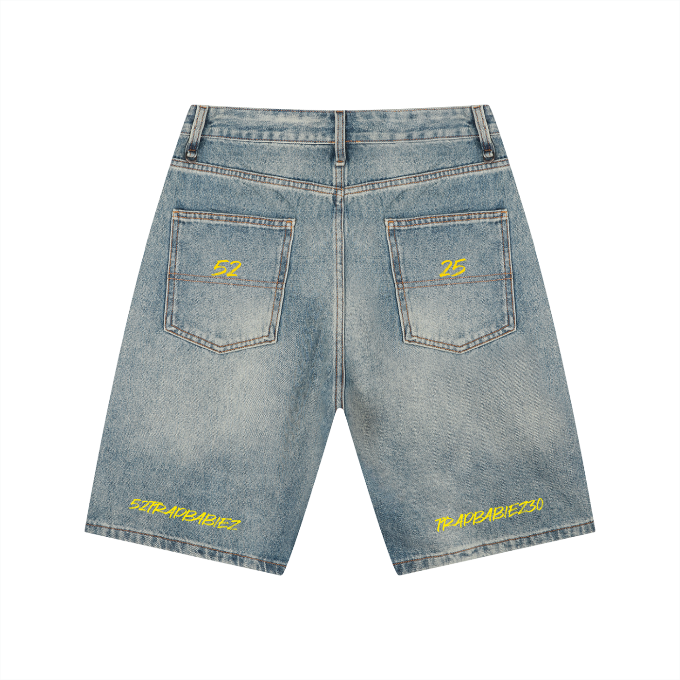 Men's Vintage Wash Denim Shorts