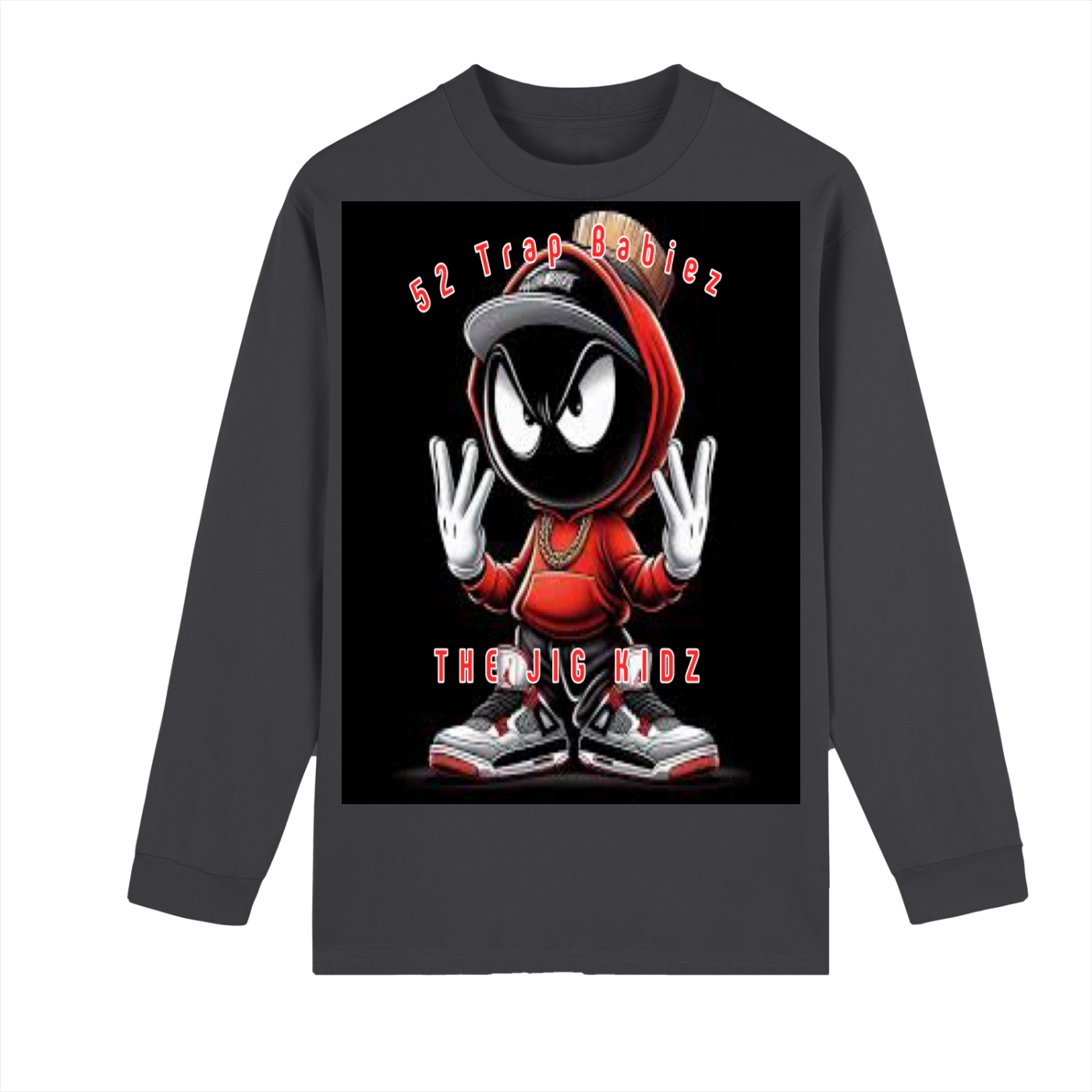 Crew Neck Drop Shoulder Long Sleeve Shirt