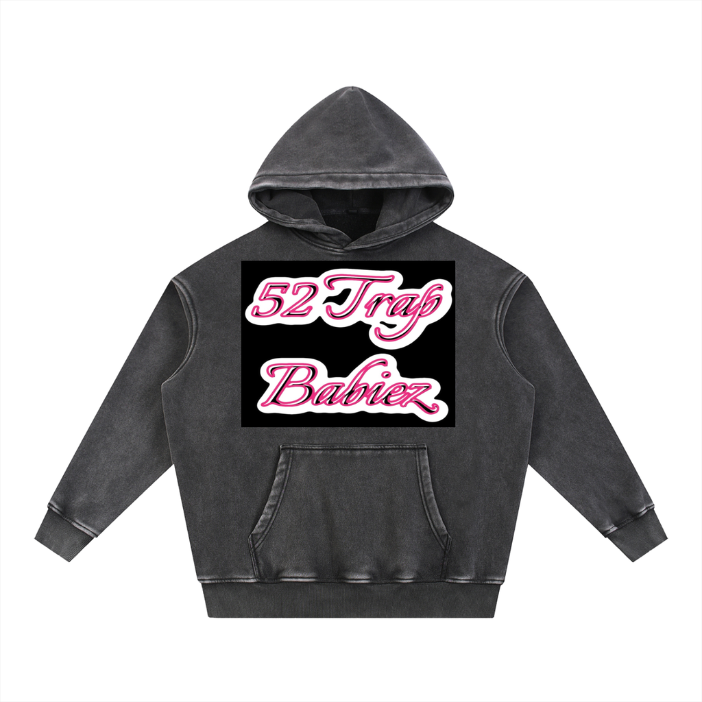Snow Wash Fleece Oversize Hoodie