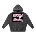 Snow Wash Fleece Oversize Hoodie