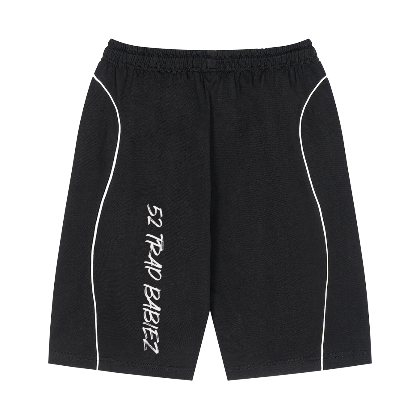 Unisex Piping Drawstring Shorts