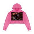 Women’s Mineral Washed Crop Hoodie