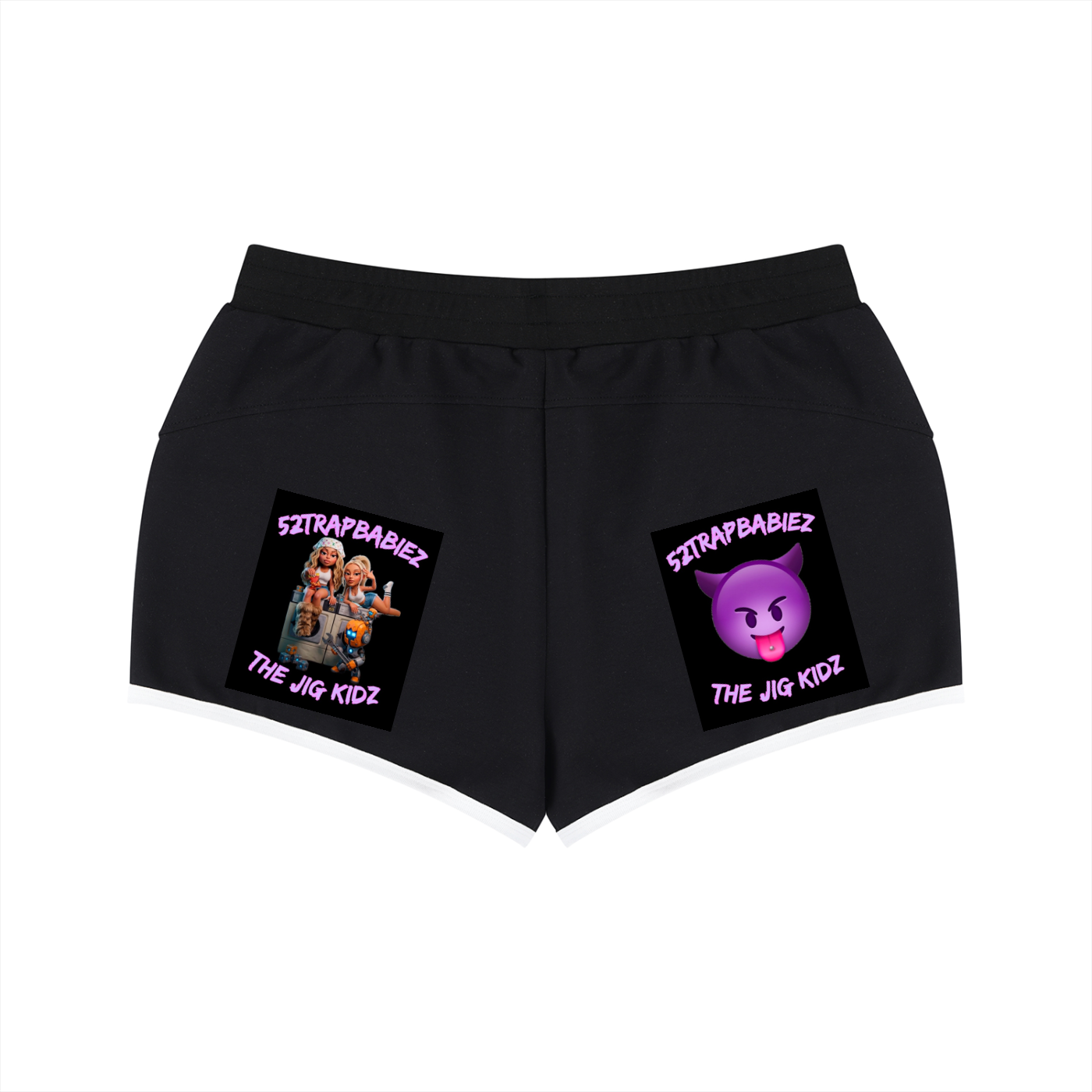 Women's Retro Contrast Binding Shorts