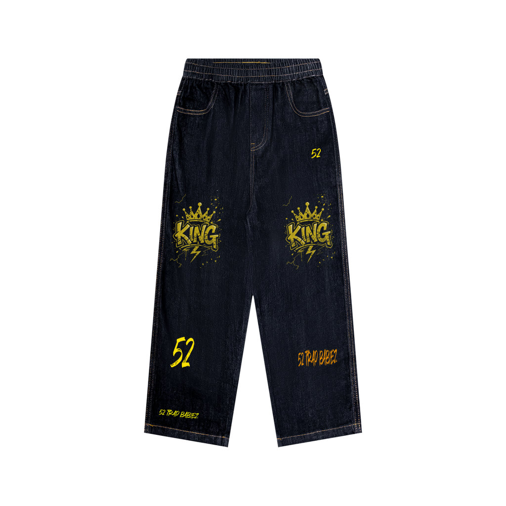 Kid’s Straight Leg Elastic Waist Jeans