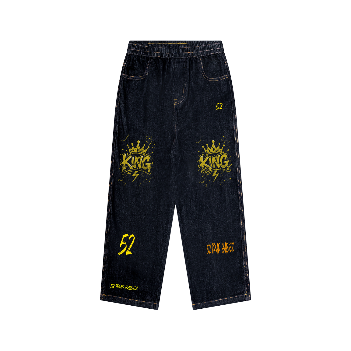 Kid’s Straight Leg Elastic Waist Jeans