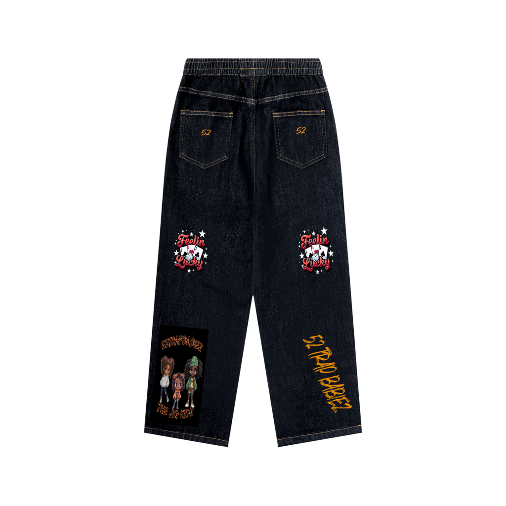Kid’s Straight Leg Elastic Waist Jeans