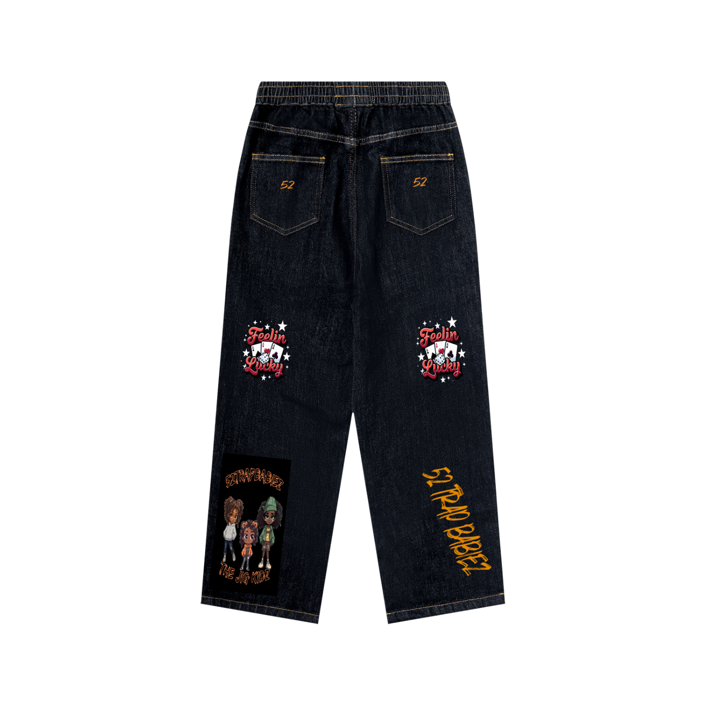 Kid’s Straight Leg Elastic Waist Jeans