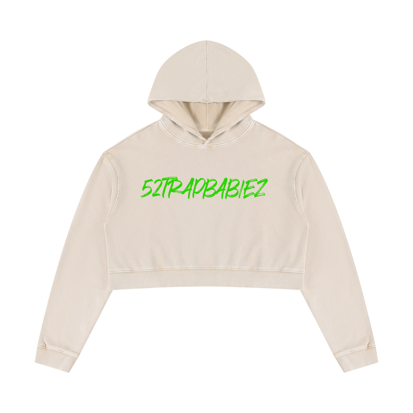 Women’s Mineral Washed Crop Hoodie