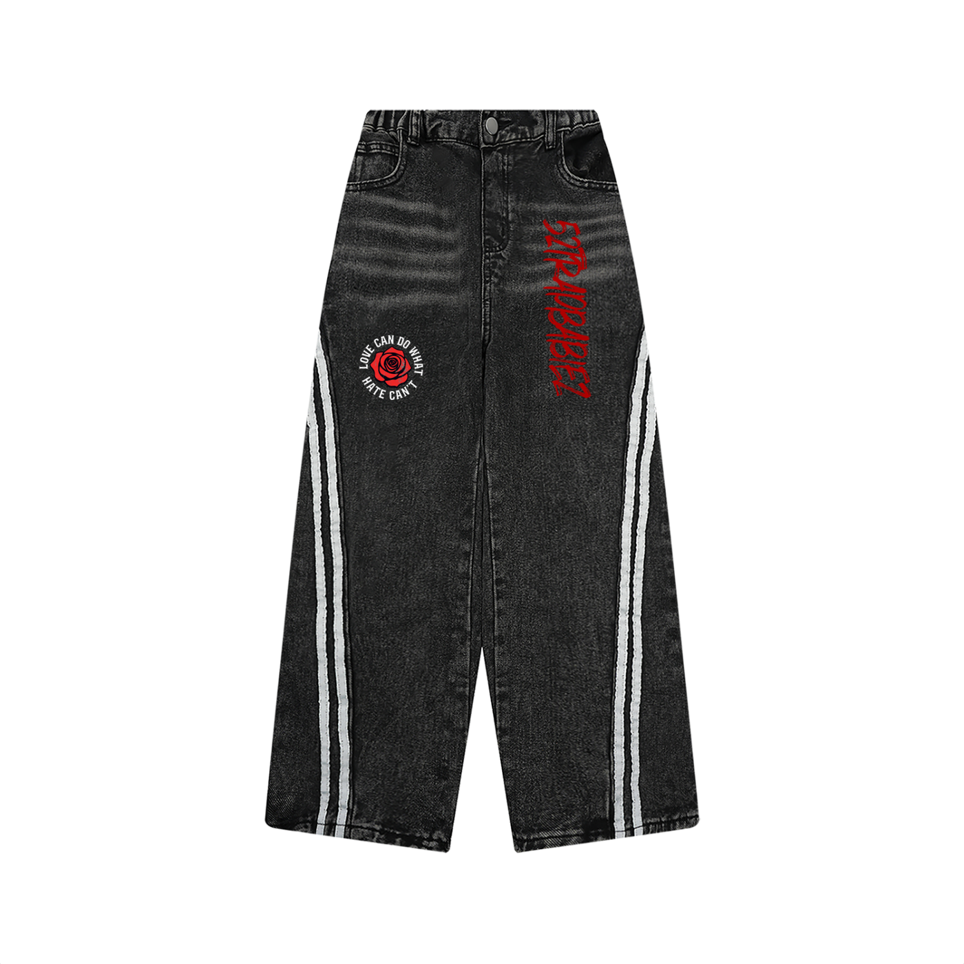 Kid’s Vintage Wash Side Stripe Jeans