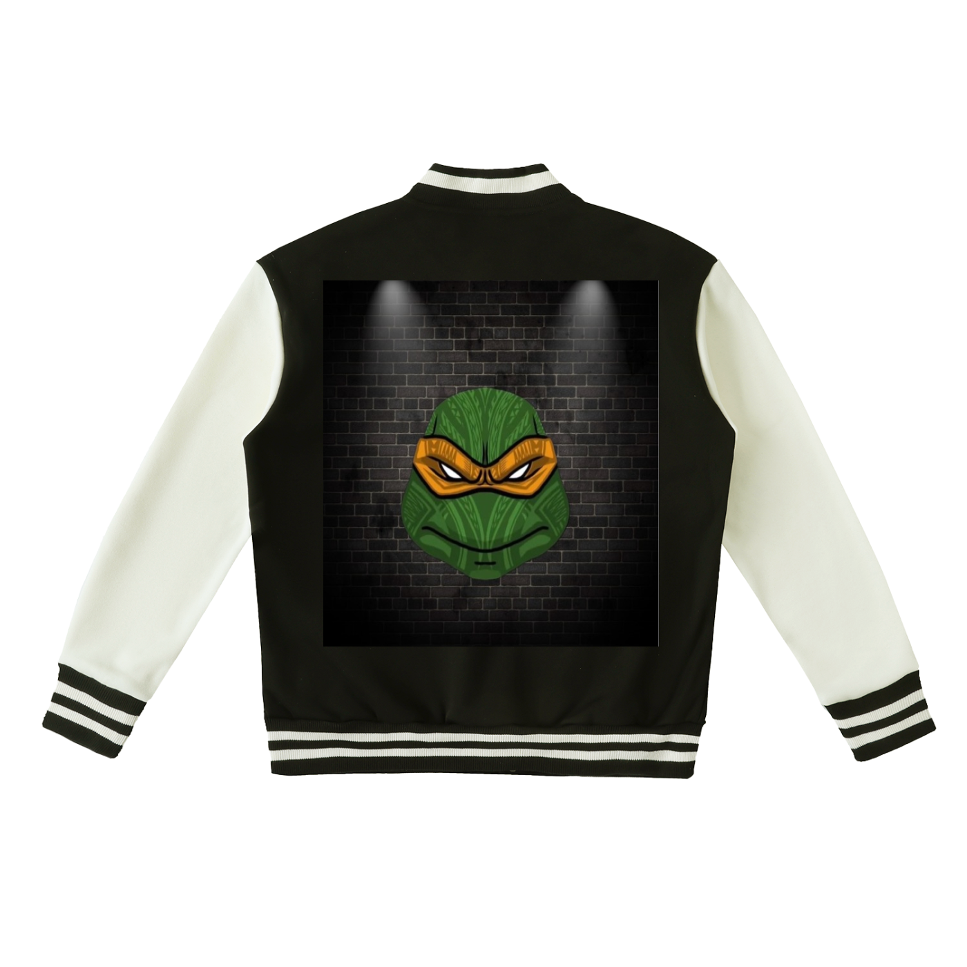 Two-Tone Fleeced Varsity Jacket