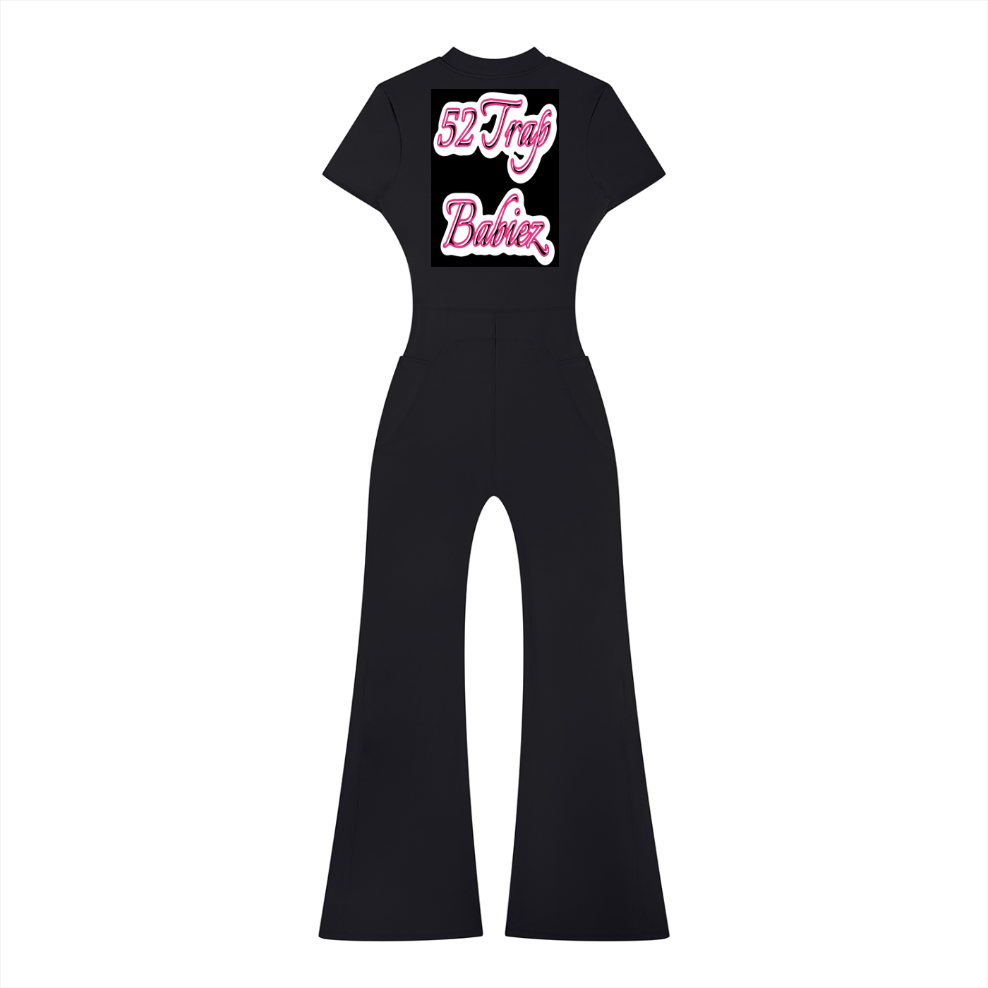 Women’s Tight Flared Leg Quarter-Zip Jumpsuit