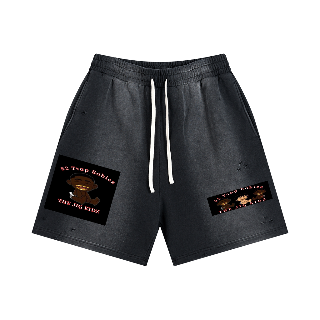 Sun Fade Distressed Shorts