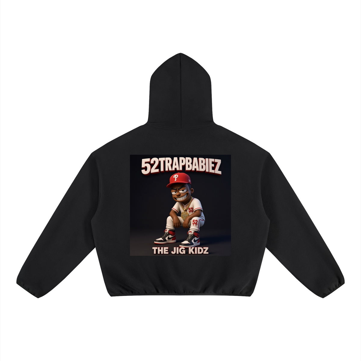 Unisex Boxy Piping Fleece Hoodie