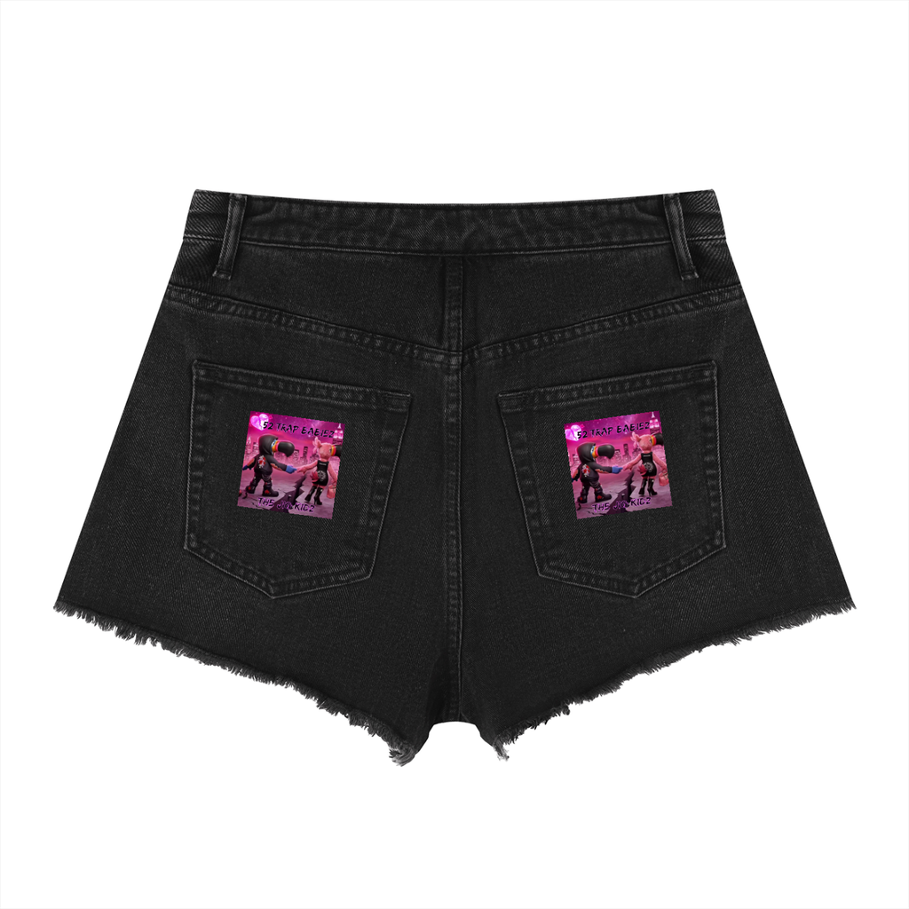 Women’s Vintage Wash High Rise Denim Shorts