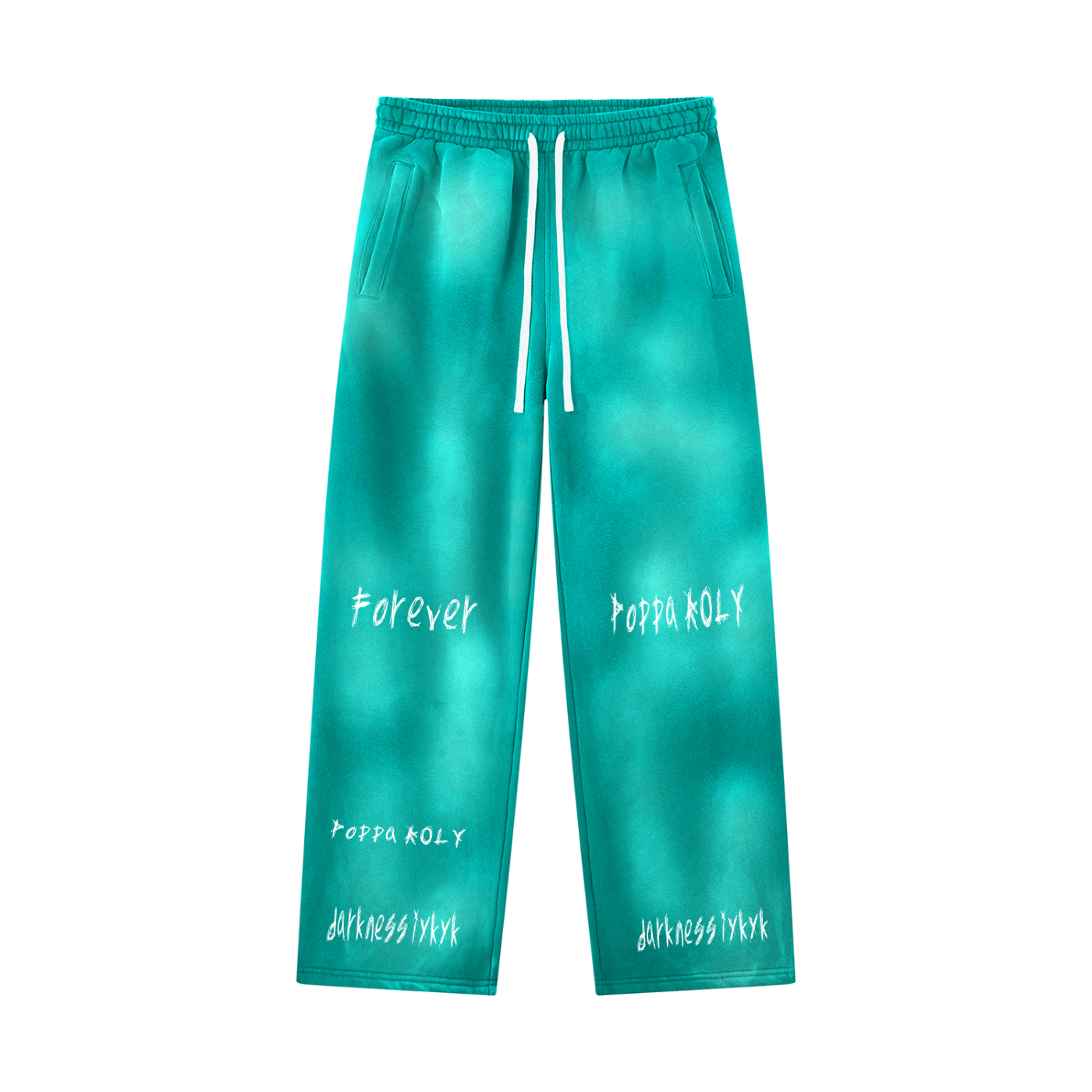 Unisex Sunfade Wide Leg Fleece Sweatpants