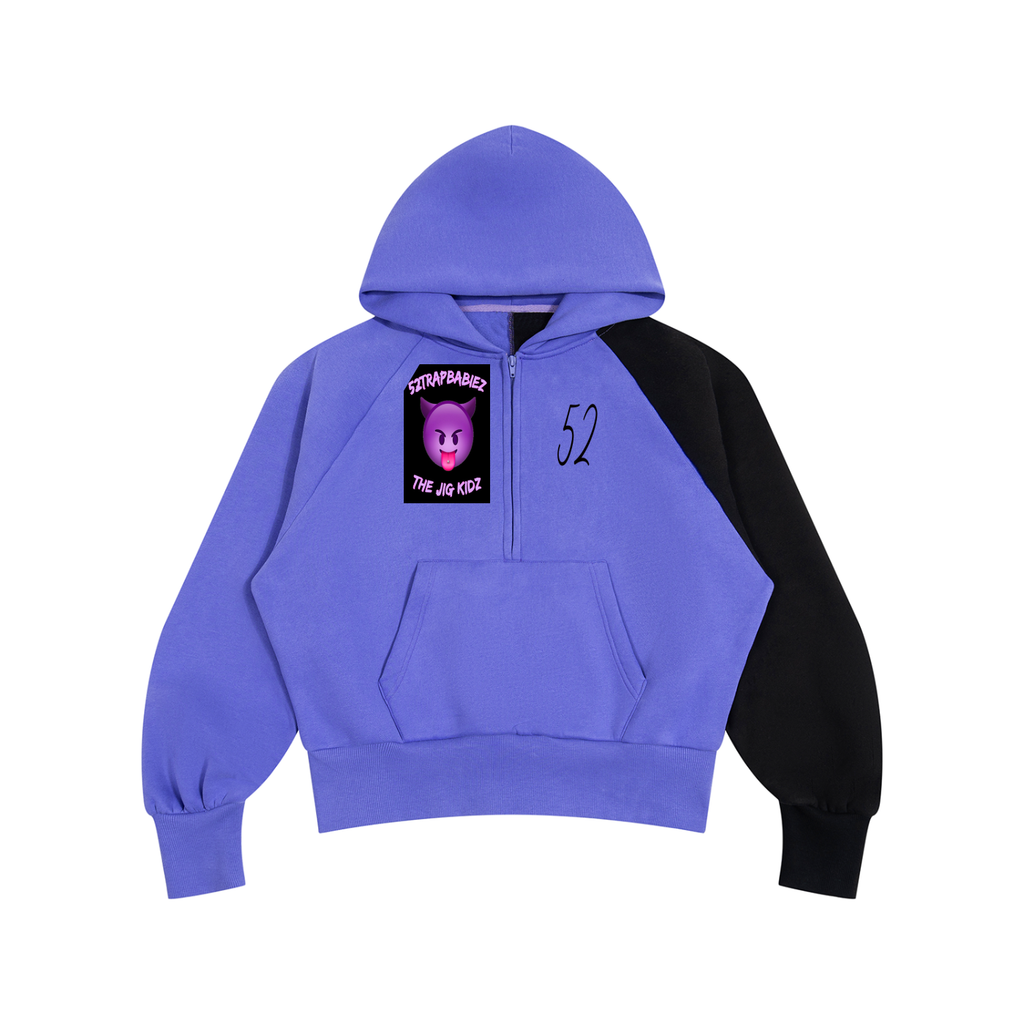 Unisex Color-Block Fleece Hoodie
