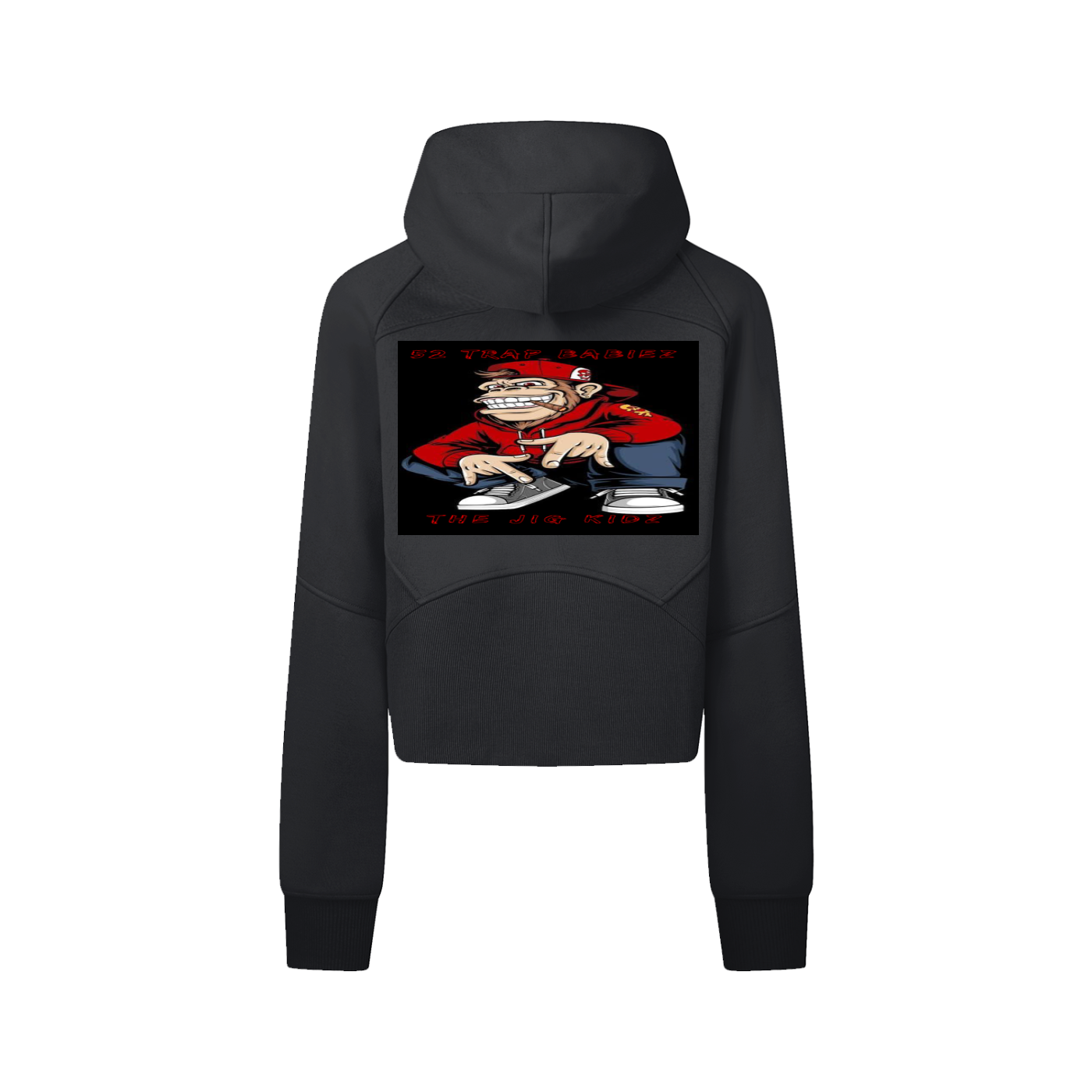Cropped Zip-Through Hoodie